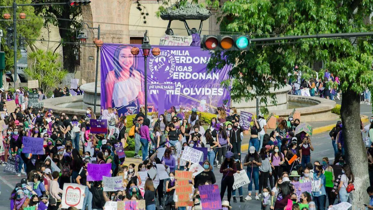 marcha feminista morelis 2